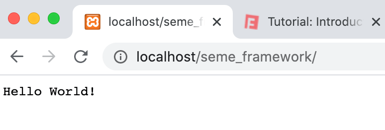 hello world result